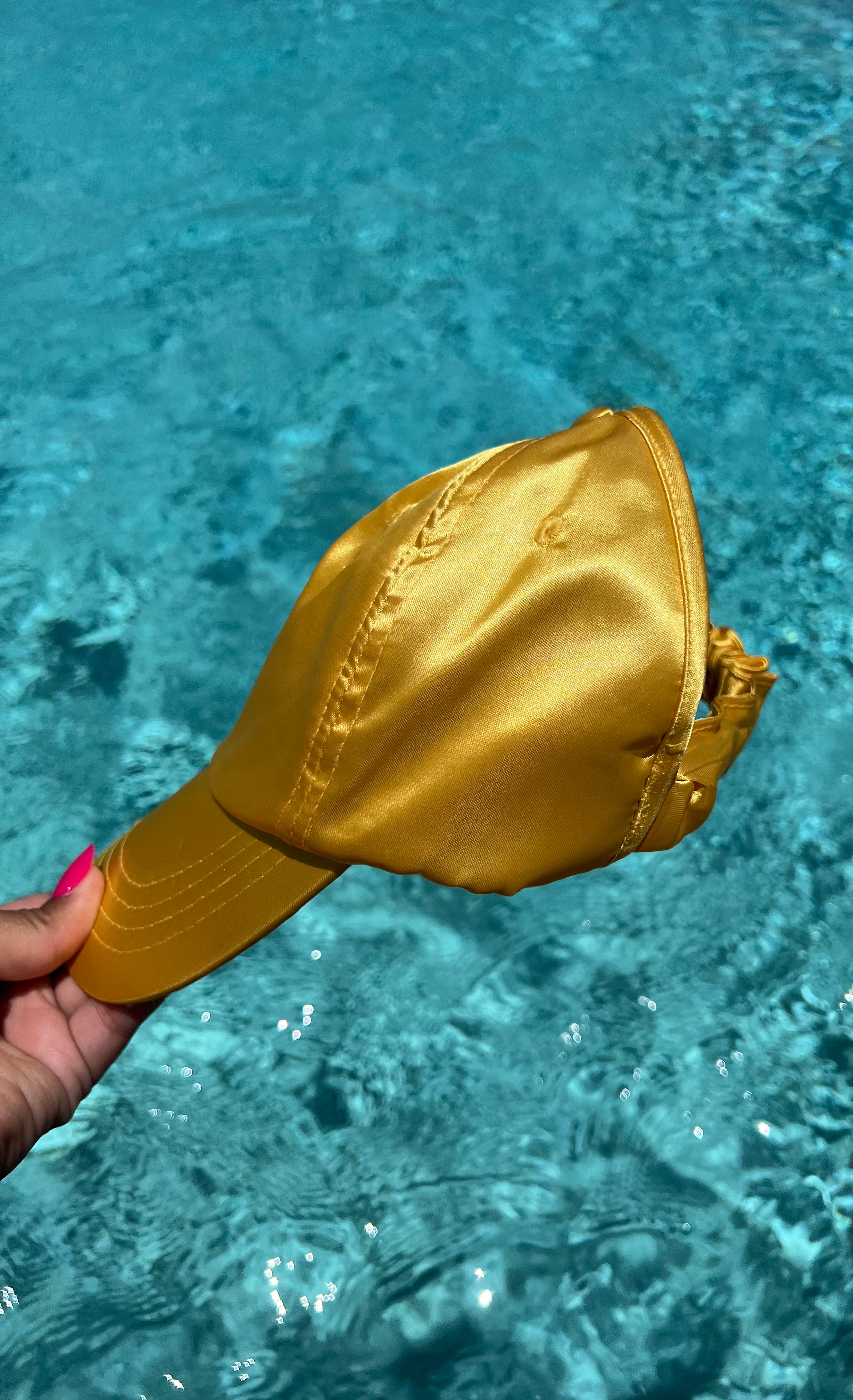 Curly Satin Cap 🧢